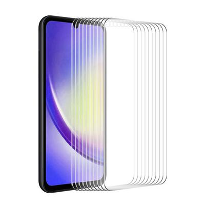 10Pcs ENKAY Hat-Prince For Samsung Galaxy A25 0.26mm 9H 2.5D Arc Edge Toughened Glass Screen Protector