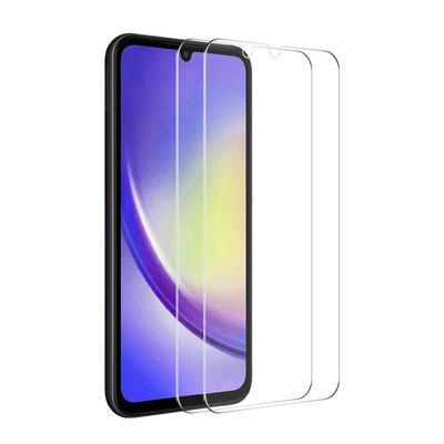 2Pcs ENKAY Hat-Prince For Samsung Galaxy A25 0.26mm 9H 2.5D Arc Edge Toughened Glass Screen Protector