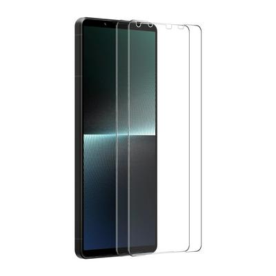 2Pcs ENKAY Hat-Prince For Sony Xperia 1 V 0.26mm 9H 2.5D Arc Edge Toughened Glass Screen Protector