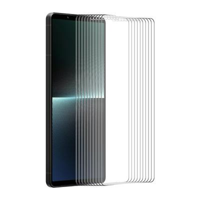 10Pcs ENKAY Hat-Prince For Sony Xperia 1 V 0.26mm 9H 2.5D Arc Edge Toughened Glass Screen Protector