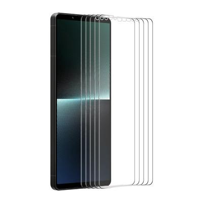 5Pcs ENKAY Hat-Prince For Sony Xperia 1 V 0.26mm 9H 2.5D Arc Edge Toughened Glass Screen Protector