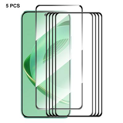 5PCS ENKAY Hat-Prince For Huawei Nova 11 0.26mm 9H 2.5D Full Glue Full Cover Tempered Glass Protective Film