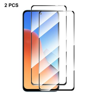 2PCS ENKAY Hat-Prince For Xiaomi Redmi 12 0.26mm 9H 2.5D Full Glue Full Cover Tempered Glass Protective Film