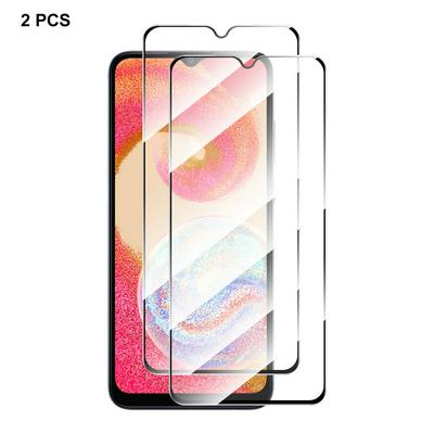 2PCS ENKAY Hat-Prince For Samsung Galaxy M04 0.26mm 9H 2.5D Full Glue Full Cover Tempered Glass Protective Film