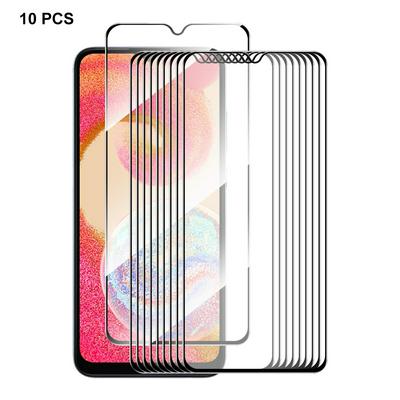 10PCS ENKAY Hat-Prince For Samsung Galaxy M04 0.26mm 9H 2.5D Full Glue Full Cover Tempered Glass Protective Film
