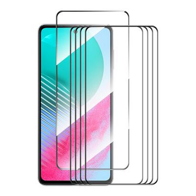 5PCS ENKAY Hat-Prince For Samsung Galaxy M54 0.26mm 9H 2.5D Full Glue Full Cover Tempered Glass Protective Film