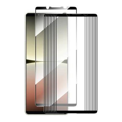 10PCS ENKAY Hat-Prince For Sony Xperia 5 V 0.26mm 9H 2.5D Full Glue Full Cover Tempered Glass Protective Film