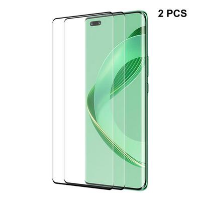 2PCS ENKAY Hat-Prince For Huawei Nova 11 Pro 3D Hot Bend Curved Surface Edge Glue Full Screen Covered Tempered Glass Protective Film