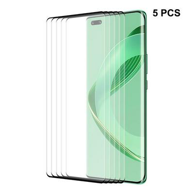 5PCS ENKAY Hat-Prince For Huawei Nova 11 Pro 3D Hot Bend Curved Surface Edge Glue Full Screen Covered Tempered Glass Protective Film