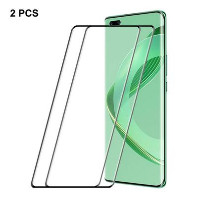 2PCS ENKAY Hat-Prince For Huawei Nova 11 Pro Full Glue Upgrade 0.26mm 9H 3D Hot Bend Curved Surface Full Screen Covered Tempered Glass Protective Film
