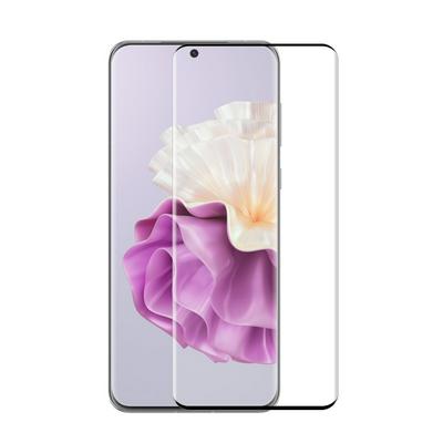 1PCS ENKAY Hat-Prince For Huawei P60 Pro 3D Hot Bend Curved Surface Edge Glue Full Screen Covered Tempered Glass Protective Film