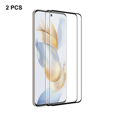 2PCS ENKAY Hat-Prince For Honor 90 Full Glue Upgrade 0.26mm 9H 3D Hot Bend Curved Surface Full Screen Covered Tempered Glass Protective Film