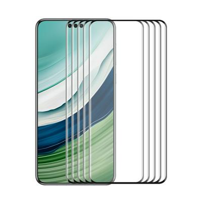 5PCS ENKAY Hat-Prince For Huawei Mate 60 Pro 3D Hot Bend Curved Surface Edge Glue Full Screen Covered Tempered Glass Protective Film