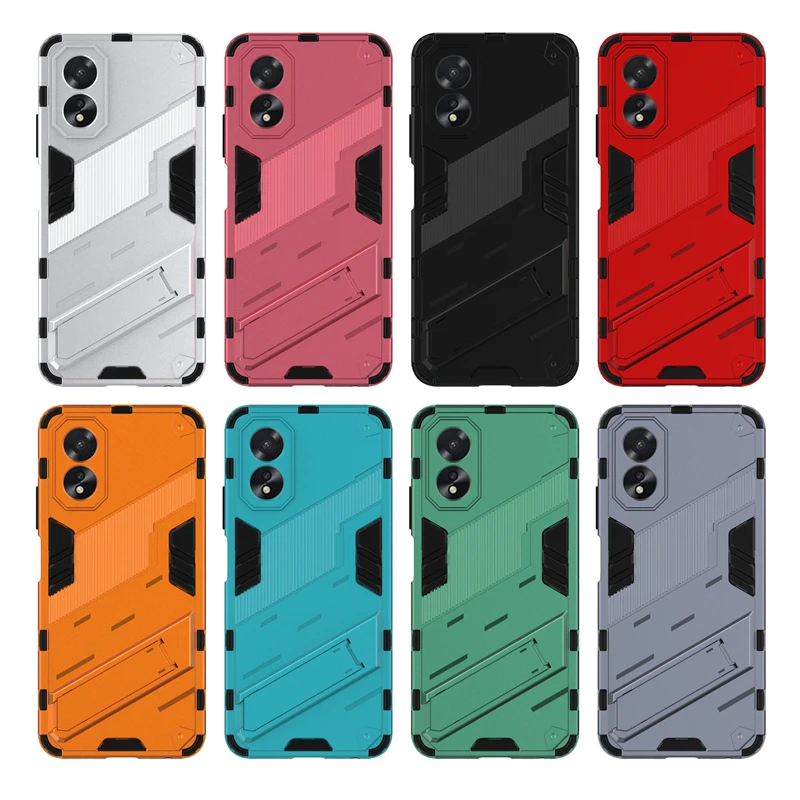 Phone Case for Oppo A18 Kickstand TPU + PC Protective Cell Phone Cover