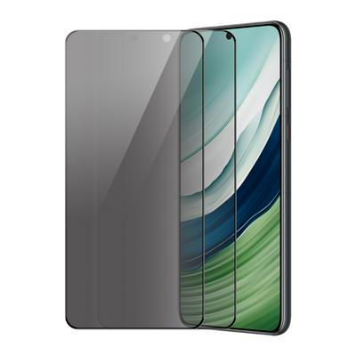 2PCS ENKAY For Huawei Mate 60 Straw Hat Prince Anti-Peeping Series 0.26mm 9H 6D Curved Hot-bending Full-screen Cover Tempered Glass Protective Film