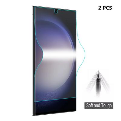 2PCS ENKAY for Samsung Galaxy S23 Ultra Straw Hat Prince 3D Full Screen Protection Soft Type Hydraulic Film