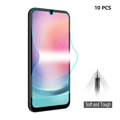 10PCS ENKAY for Samsung Galaxy A24 Straw Hat Prince 3D Full Screen Protection Soft Type Hydraulic Film