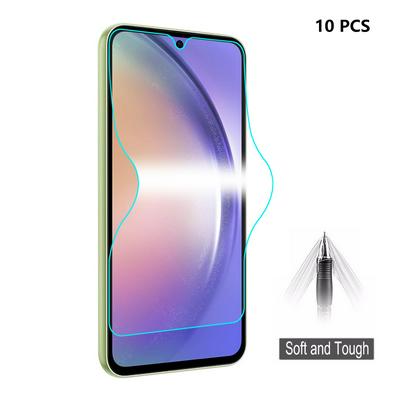 10PCS ENKAY for Samsung Galaxy A54 Straw Hat Prince 3D Full Screen Protection Soft Type Hydraulic Film