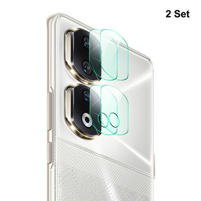 2PCS ENKAY Hat-Prince For Honor 90 Pro High Aluminum silicon Glass 9H 0.2mm Lens Protection Film Rear Camera Tempered Glass Protective Film