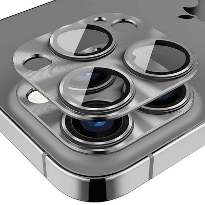 ENKAY Hat-Prince For iPhone 15 Pro All Inclusive Lens Film Tempered Glass+Aluminum Alloy Lens Protector