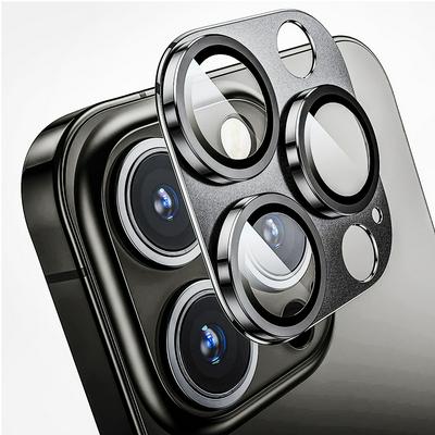ENKAY Hat-Prince For iPhone 15 Pro All Inclusive AR HD Clear Lens Film Tempered Glass+Aluminum Alloy Lens Protector