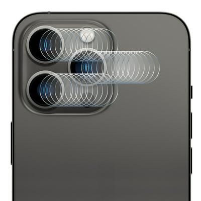 10PCS ENKAY Hat-Prince For iPhone 15 Pro High Aluminum silicon Glass 9H 0.2mm Lens Protection Film Rear Camera Tempered Glass Protective Film