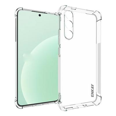 ENKAY Hat-Prince For Meizu 20 Four Corners Thickened Anti-fall Transparent TPU Back Cover Phone Case