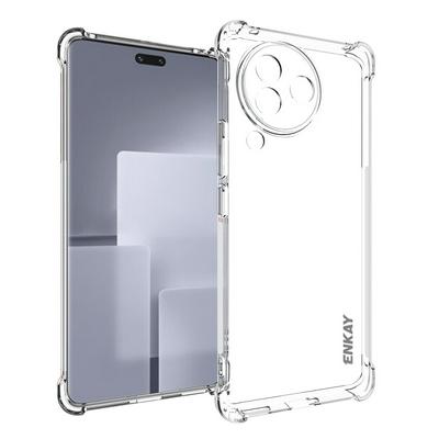 ENKAY Hat-Prince For Xiaomi Civi 3 5G Four Corners Thickened Anti-fall Transparent TPU Back Cover Phone Case