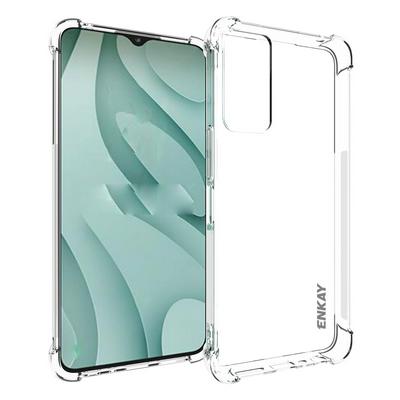 ENKAY Hat-Prince For TCL 40 XE 5G Four Corners Thickened Anti-fall Transparent TPU Back Cover Phone Case