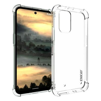 ENKAY Hat-Prince For Nokia XR21 5G Four Corners Thickened Anti-fall Transparent TPU Back Cover Phone Case