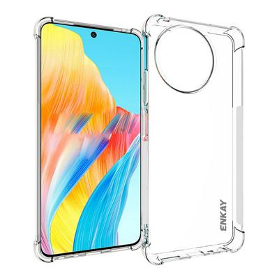 ENKAY Hat-Prince For Oppo Realme 11 5G Four Corners Thickened Anti-fall Transparent TPU Back Cover Phone Case