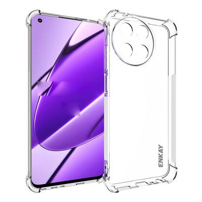 ENKAY Hat-Prince For Oppo Realme 11 4G Four Corners Thickened Anti-fall Transparent TPU Back Cover Phone Case