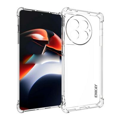 ENKAY Hat-Prince For OnePlus Ace 2 Pro Four Corners Thickened Anti-fall Transparent TPU Back Cover Phone Case