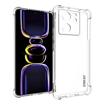 ENKAY Hat-Prince For Xiaomi Redmi K60 Ultra Four Corners Thickened Anti-fall Transparent TPU Back Cover Phone Case
