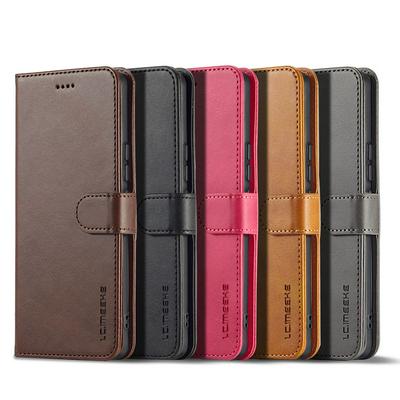 LC.IMEEKE For Honor 90 Magnetic Button Calf pattern PU Leather + TPU Wallet Phone Case