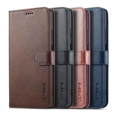 LC.IMEEKE For Oppo Realme C55 Magnetic Button Calf pattern PU Leather + TPU Wallet Phone Case