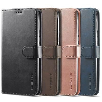 LC.IMEEKE For Oppo Realme C33 Magnetic Button Calf pattern PU Leather + TPU Wallet Phone Case