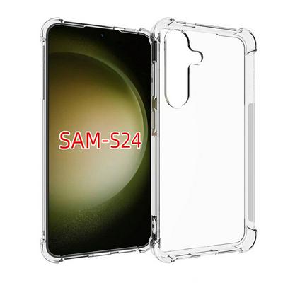Samsung Galaxy S24 Anti-Fingerprint Non-Slip Waterproof Four Corners Shockproof Transparent Soft TPU Back Cover Protective Case
