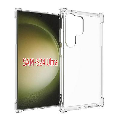 Samsung Galaxy S24 Ultra Anti-Fingerprint Non-Slip Waterproof Four Corners Shockproof Transparent Soft TPU Back Cover Protective Case
