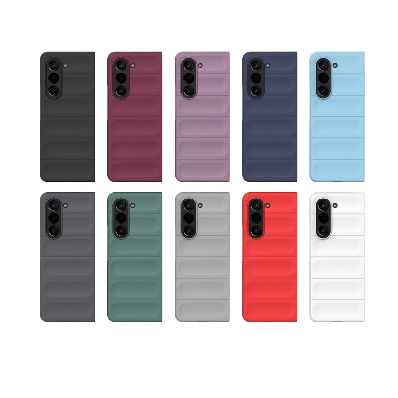 For Samsung Galaxy Z Fold 5 Anti-drop Rugged Cell Phone Case Shockproof TPU Back Cover Protector