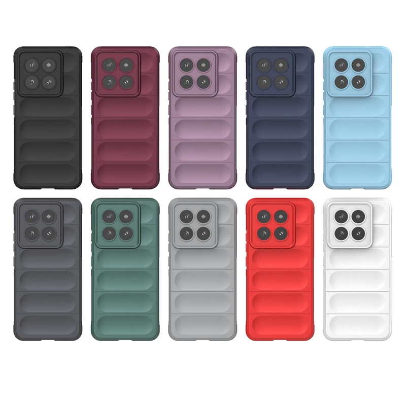 For Xiaomi 14 Pro Anti-drop Rugged Cell Phone Case Shockproof TPU Back Cover Protector