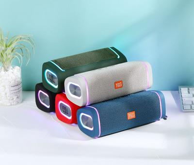 TG375 20W Power caixa de som Bluetooth Speaker Wireless Dual Speaker TFcard Outdoor Subwoofer RGB Colorful Lights with FM Radio