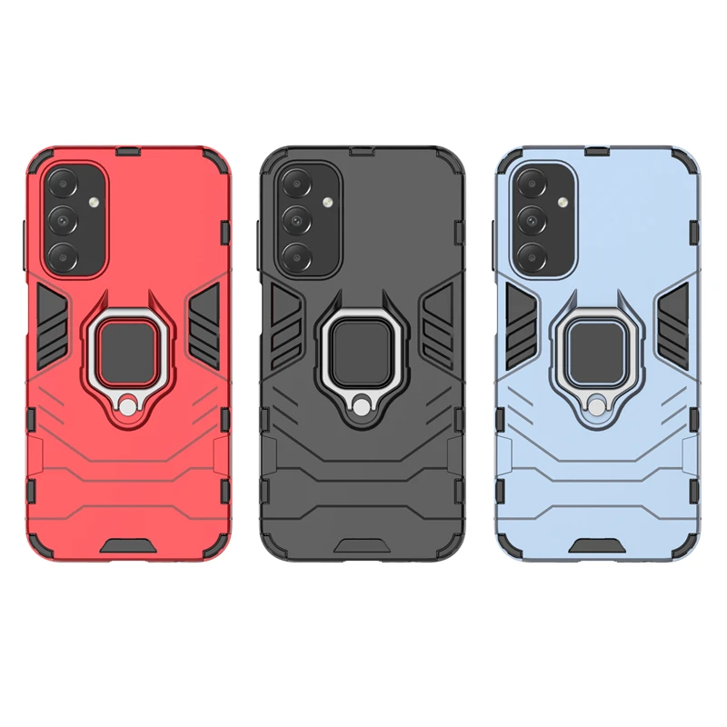 For Samsung Galaxy A15 Black Panther 2 in 1 Detachable Magnetic Attraction Shockproof with Stand Hard PC + Soft TPU Back Cover Case