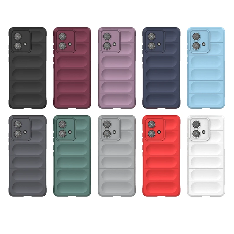 For Motorola Edge 40 Neo Anti-drop Rugged Cell Phone Case Shockproof TPU Back Cover Protector