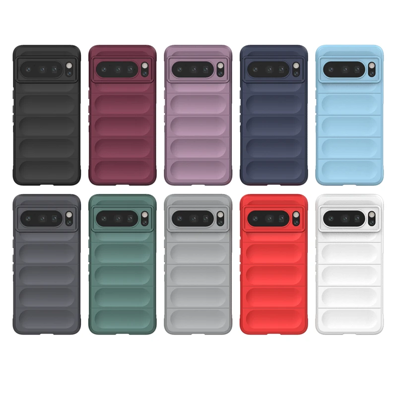 For Google Pixel 8 Pro Anti-drop Rugged Cell Phone Case Shockproof TPU Back Cover Protector