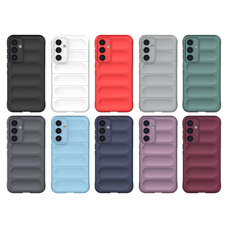 For Samsung Galaxy S23 FE Anti-drop Rugged Cell Phone Case Shockproof TPU Back Cover Protector