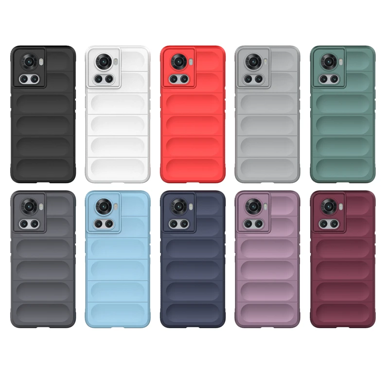For OnePlus Ace 2V/Nord 3 Anti-drop Rugged Cell Phone Case Shockproof TPU Back Cover Protector
