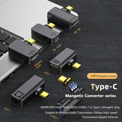 Metal Magnetic USB Type C Adapter to HDMI Vedio Converter for Laptop Phone Macbook