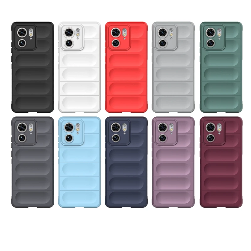 For Motorola Edge 2023 Anti-drop Rugged Cell Phone Case Shockproof TPU Back Cover Protector