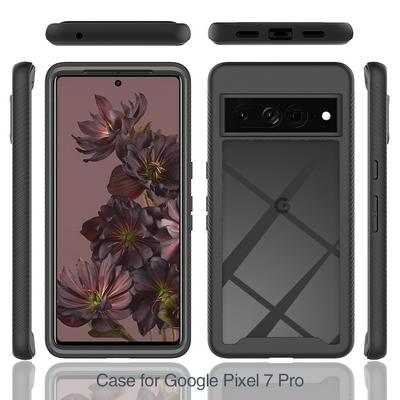For Google Pixel 8 Pro Case Shockproof TPU+PC Phone Back Cover with PET Screen Film